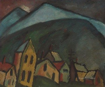berglandschaft mit h usern 1912 Alexej von Jawlensky Expresionismo Pinturas al óleo